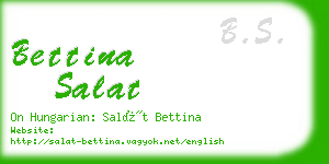 bettina salat business card